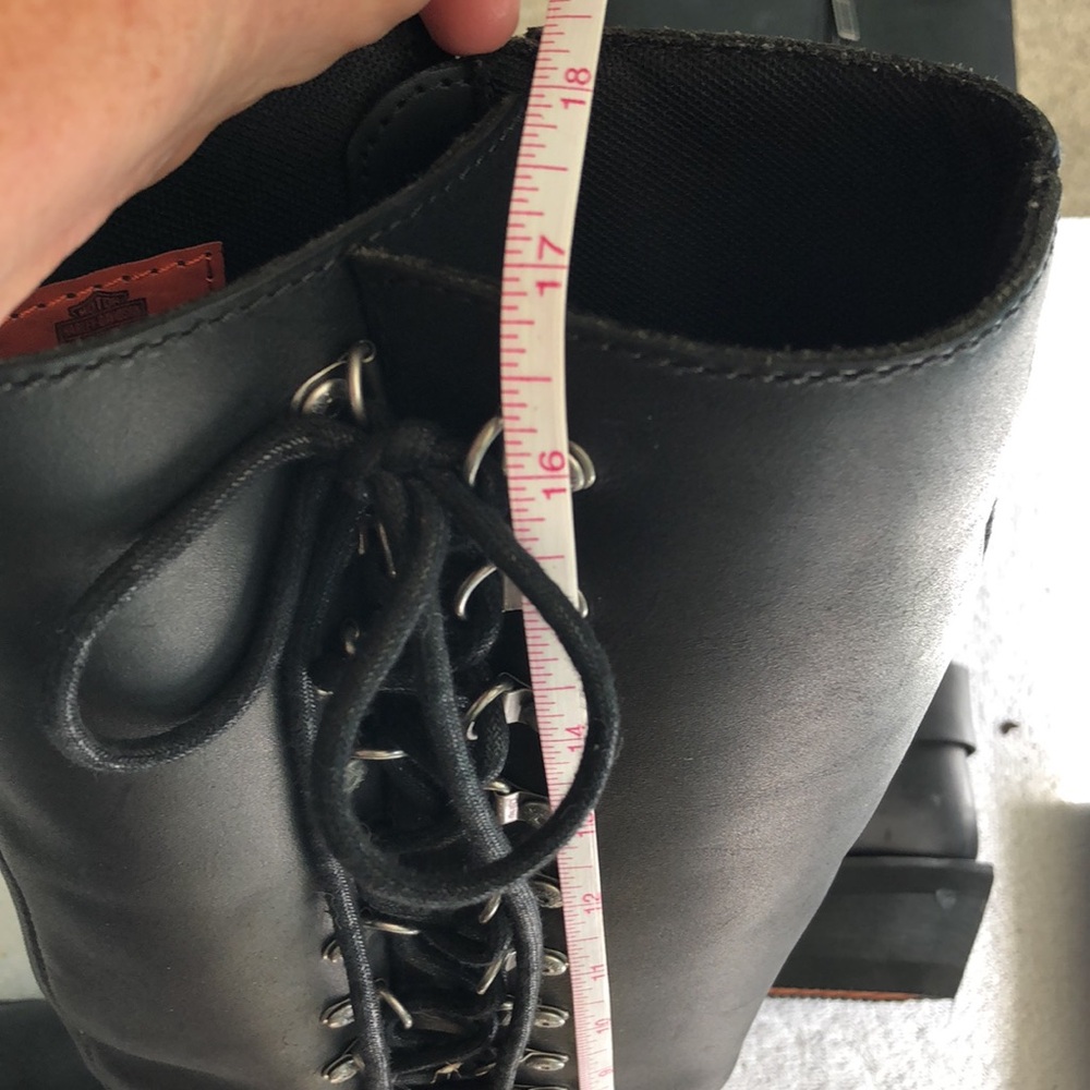 Harley-Davidson Black Lace Up Boots - Picture 14 of 15
